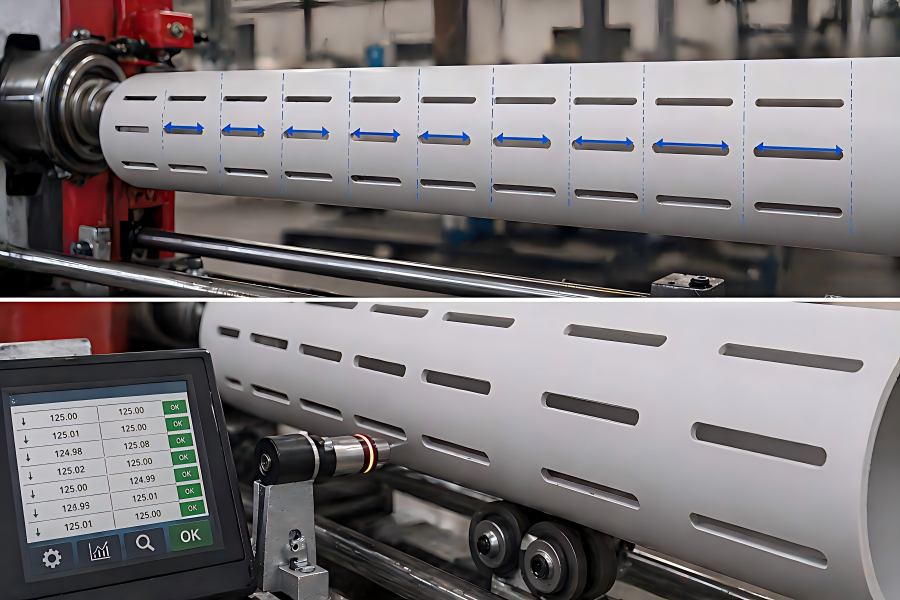 Incorrect Slot Spacing in Pipe Slotting Operations