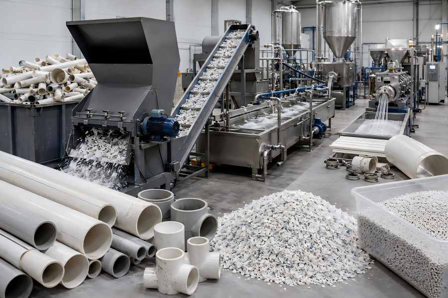 PVC Pipe Recycling Process