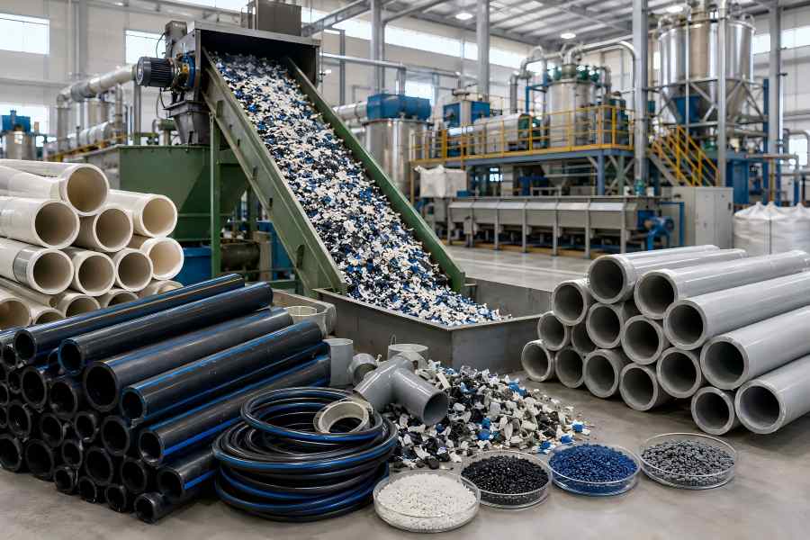 Plastic Pipe Recycling Process
