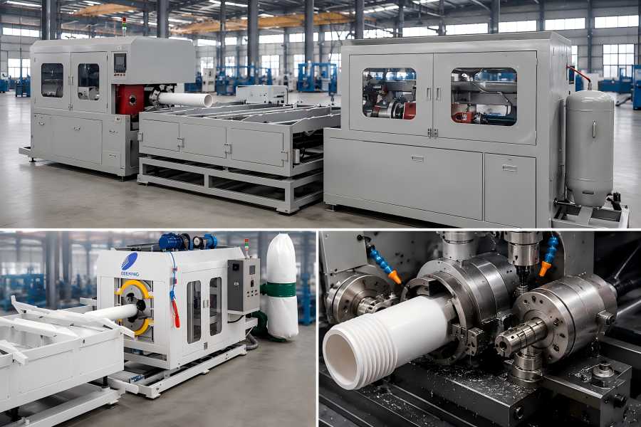Types of Plastic Pipe Threading Machines