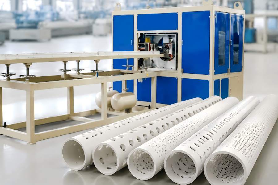 PVC Pipe Perforating Machine Hole Patterns