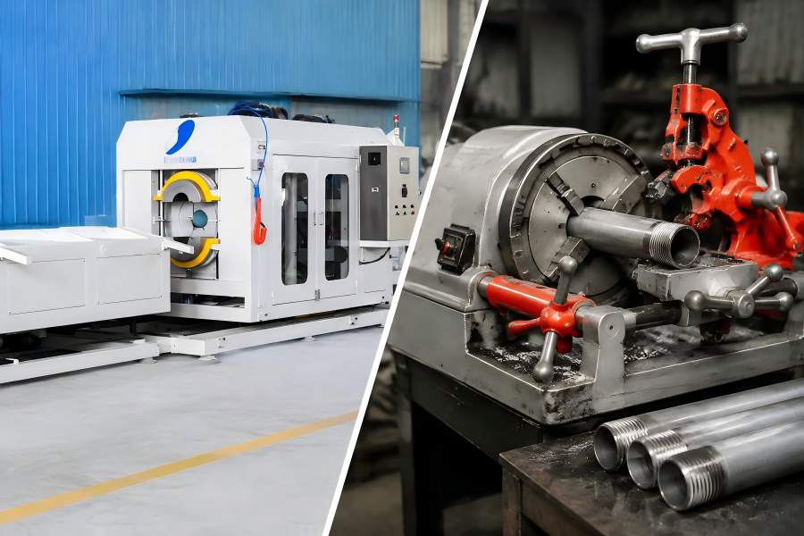 Plastic Pipe Threading Machine vs Metal Pipe Threading Machine