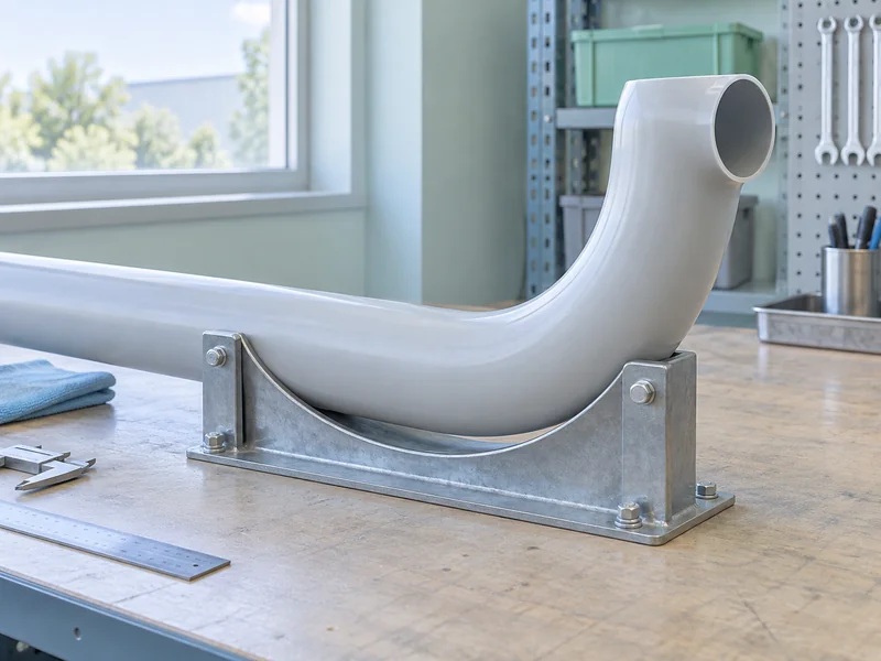 PVC Bend Supported During Cooling PVC Bend Supported During Cooling