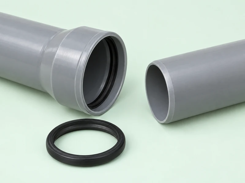 PVC Pipe Socket And Sealing Ring PVC Pipe Socket And Sealing Ring