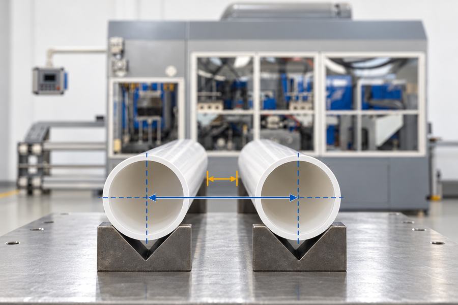 Pipe Bending Lane Center Spacing and Edge Gap