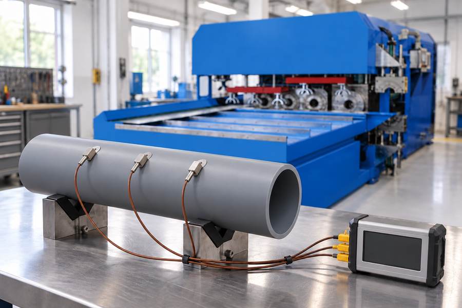 Pipe Temperature Measurement Positions Before Forming Pipe Temperature Measurement Positions Before Forming